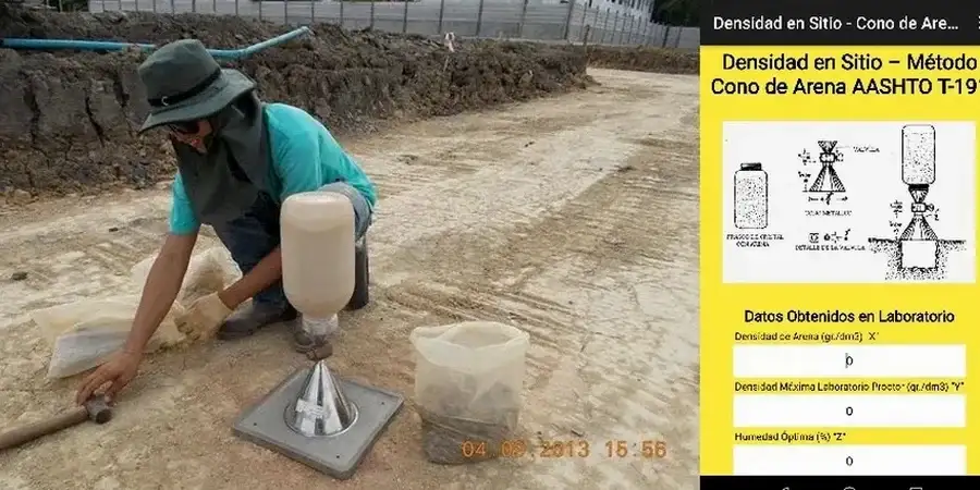 Ensayos in situ en Ovalle